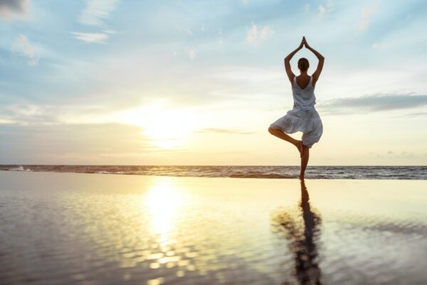 Yoga on the beach